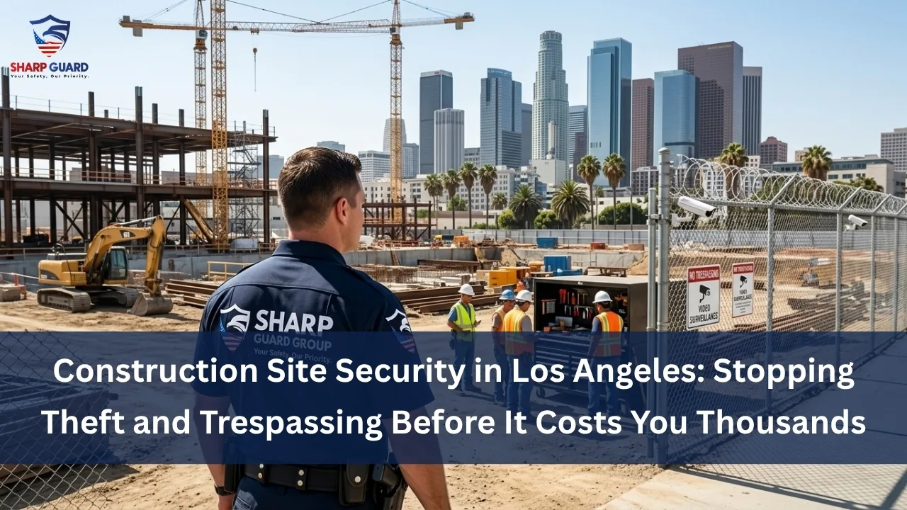Construction Site Security in Los Angeles: Stopping Theft and Trespassing Before It Costs You Thousands