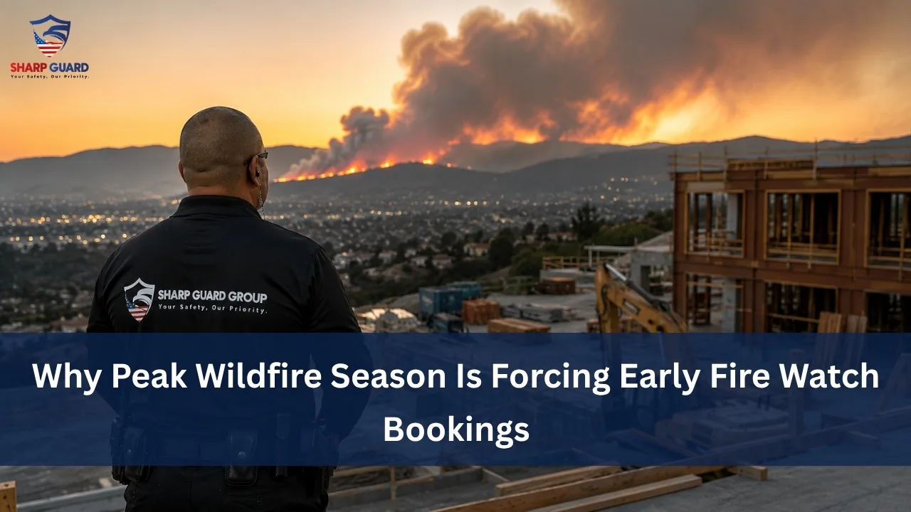 peak wildfire season in California
